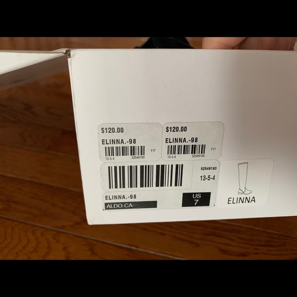 ALDO over the knee black boots Size 7 - Picture 8 of 12